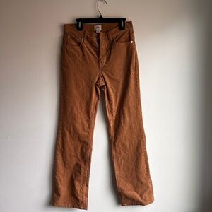J. Crew velvet pants, tan, size 25